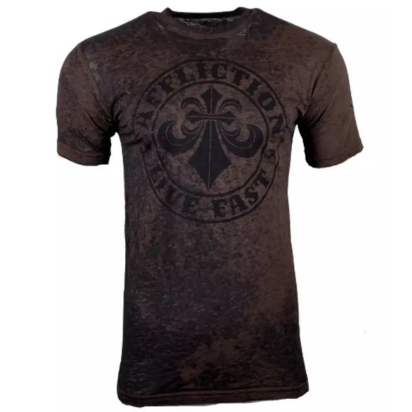 AFFLICTION Men's T-Shirt S/S DIVIO Tee Black Label - Picture 7 of 9